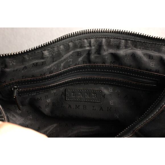 Y2K L.A.M.B Gwen Stefani Leather Croc Pattern Luxury Designer Handbag - Picture 12 of 16